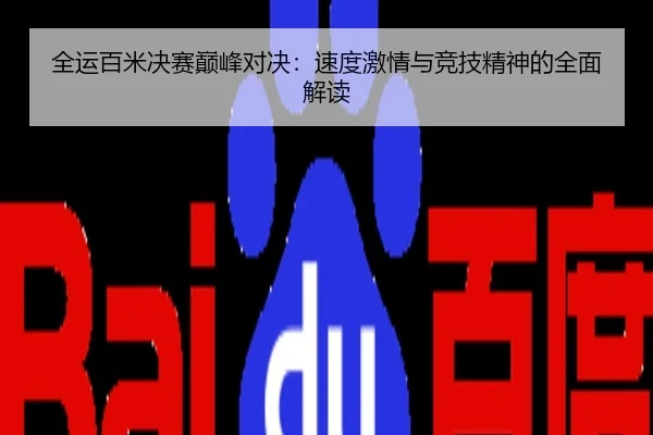 全运百米决赛巅峰对决：速度激情与竞技精神的全面解读